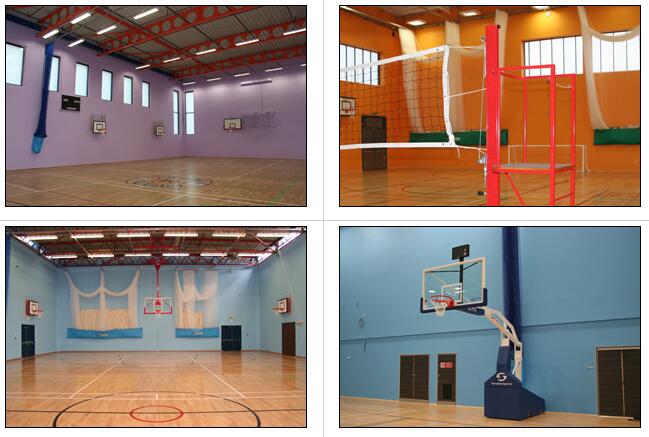 體育館的墻壁裝飾成什么顏色好？