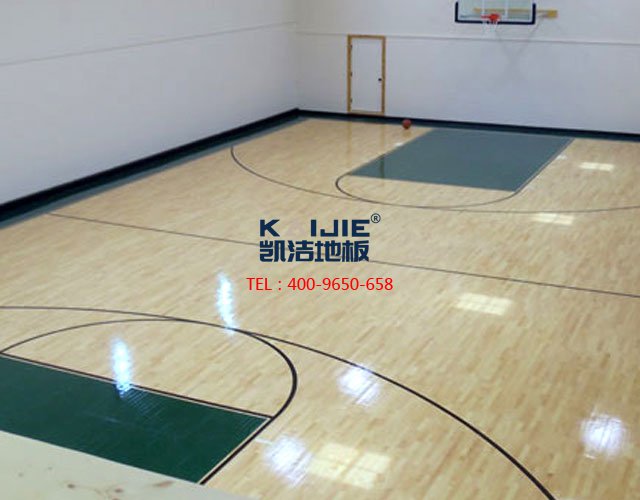 體育館專用運動木地板安裝——凱潔地板