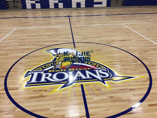 籃球館專用運動木地板安裝——凱潔地板