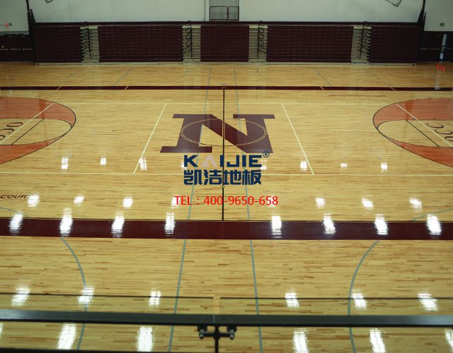專業(yè)體育館運(yùn)動木地板翻新流程 體育木地板廠家——凱潔地板