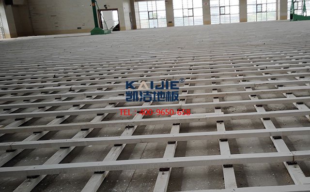 江蘇省泰州市紫荊河小學體育館運動木地板工程案例——凱潔地板