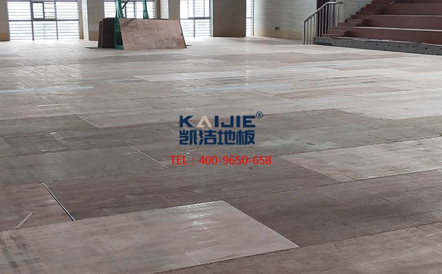 江蘇省泰州市紫荊河小學體育館運動木地板工程案例——凱潔地板