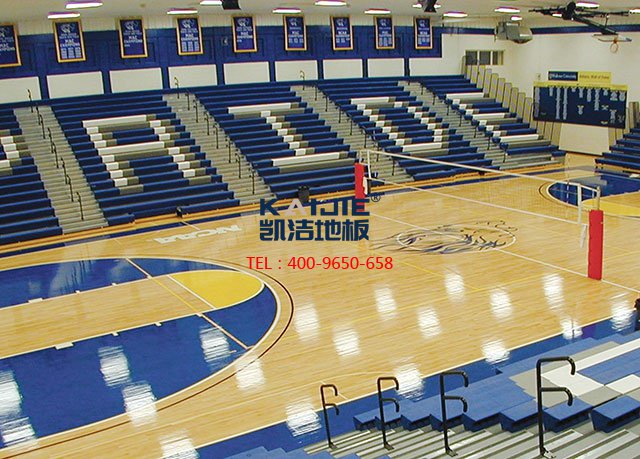 專業(yè)體育館木地板廠家價格是多少錢一平米——凱潔地板