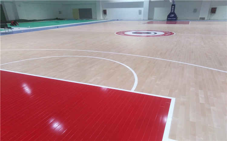 山東宇信公司員工活動中心籃球木地板項目