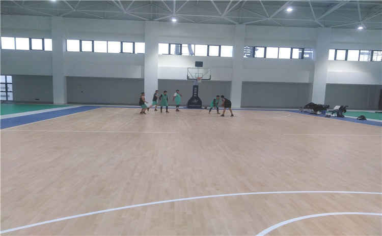 山東宇信公司員工活動中心籃球木地板項目