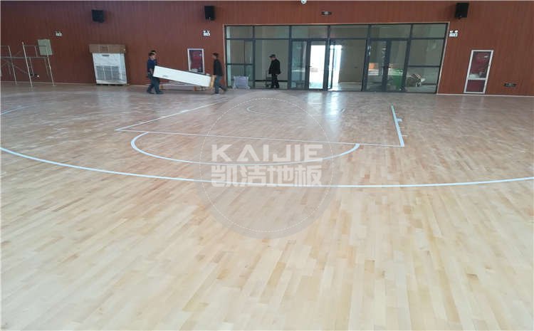 焦作一中學(xué)校體育館木地板項(xiàng)目案例圖片