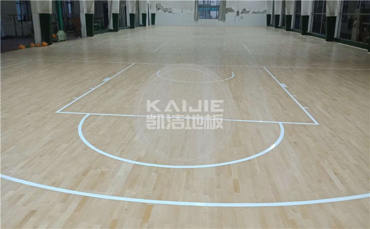 河北滄州體育學校體育館木地板項目