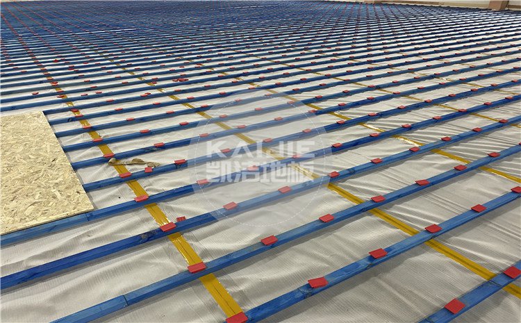 杭州曼巴籃球中心木地板案例-凱潔體育地板