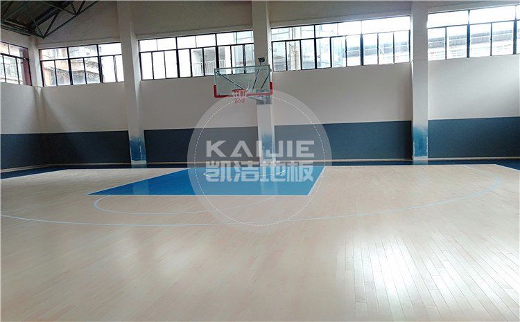 云南昆明五華區(qū)青少年宮籃球館木地板——凱潔體育地板