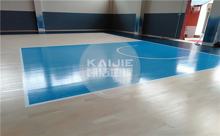 云南昆明五華區(qū)青少年宮籃球館木地板——凱潔體育地板