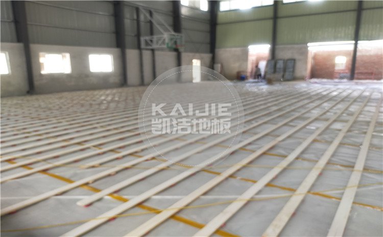 廣東省江門市開平市尋夢籃球館運動木地板——凱潔體育地板