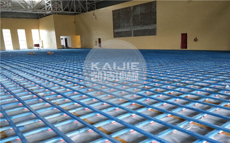 陜西神木第*高級中學(xué)體育館木地板案例—凱潔體育木地板廠家