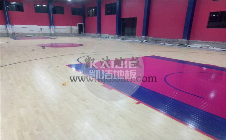湖北武漢體育中心運動木地板項目-凱潔體育木地板廠家