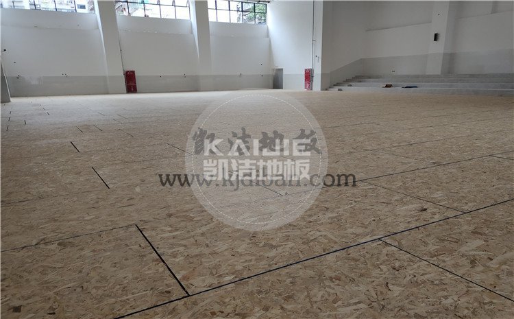 四川綿陽實驗中學體育館木地板項目-凱潔體育木地板廠家
