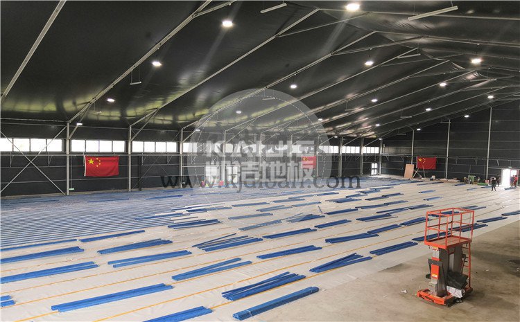 北京東五環(huán)常營體育館木地板項(xiàng)目-凱潔體育木地板廠家