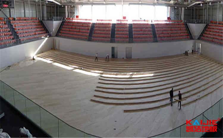 柞木籃球館木地板施工工藝