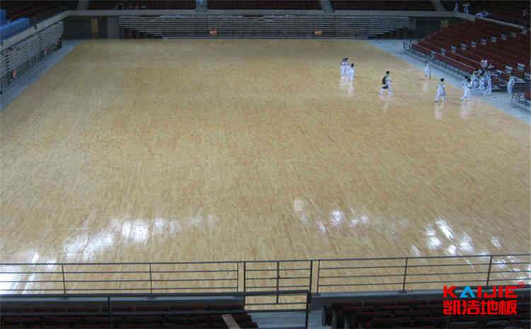 石家莊硬木企口體育地板安裝