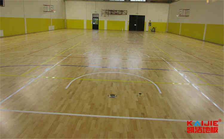 學(xué)?；@球館地板施工
