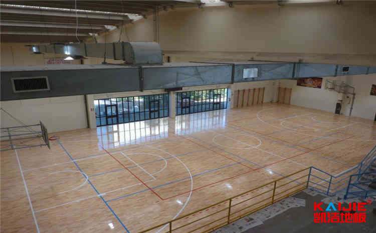 柞木體育木地板結構