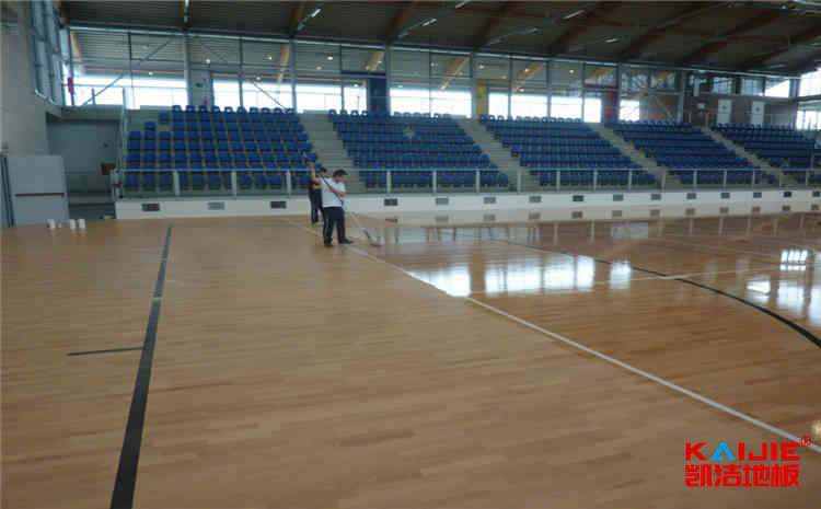 柞木體育木地板安裝工藝