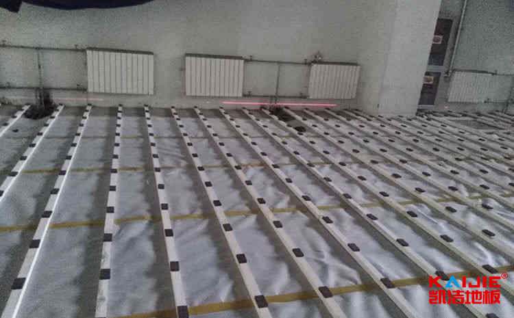 拼接板NBA籃球場木地板安裝工藝